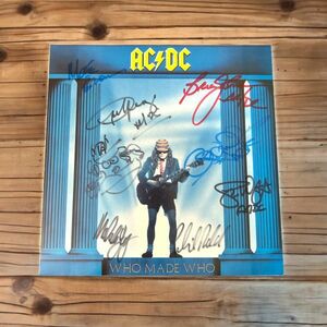 AC/DC Angus Young Anne gas * Young Malcolm Young maru com * Young Cliff Wi... with autograph LP record free shipping 