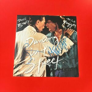  David * bow iDavid Bowiemik* Jaguar Mick Jagger with autograph 12 -inch record free shipping 