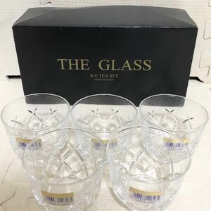 新品未使用品★5点セット★ THE GLASS ザ グラス アイス ティー セット 日本製 食器 コップ ロック グラス