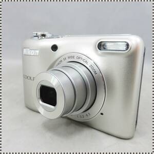 【 美品 】 ニコン COOLPIX L32 シルバー 動作確認済 元箱付 コンデジ Nikon HA060307