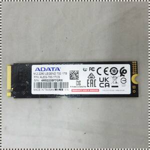【 送料無料 ジャンク 】 ADATA M2. 2280 LEGEND 700 1TB ALEG-700-1TCS SSD HA060509