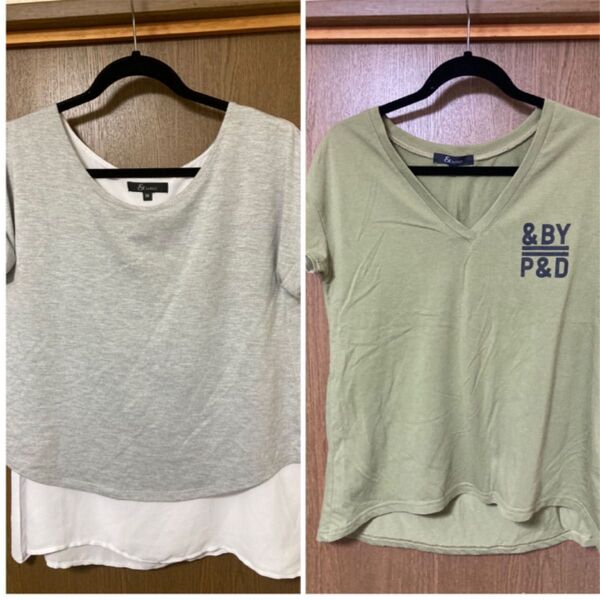 &byP&D 半袖 カットソー Tシャツ 2着 まとめ売り セット