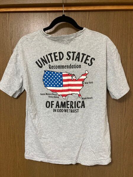 anap 半袖 Tシャツ バックロゴ グレー