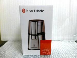 ラスト1個 新品 ラッセルホブス コーヒー グラインダー 7660JP シルバー 未開封 電動 ミル Russell Hobbs