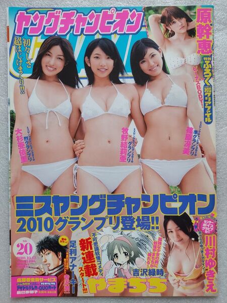 ヤングチャンピオン 2010.10.12 No.20 ミスヤングチャンピオン 原幹恵クリアファイル付き 川村ゆきえ 白黒漫画無し