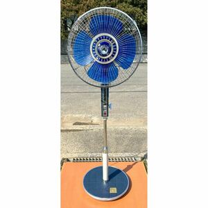 [TOSHIBA Toshiba ]SF-35E large electric fan stand .35cm 4 sheets wings retro Vintage * simple operation verification OK* used present condition goods 