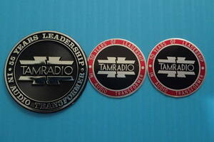 TAMURA Tamura badge emblem TAMRADIO vacuum tube trance for 
