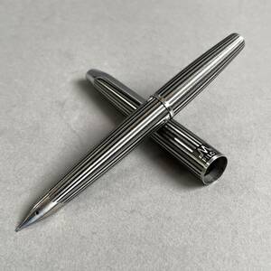 MS1281 Pilot Pilot μ Mu stripe pen . one body fountain pen ( inspection ). axis one body stationery writing implements stainless steel metal axis small character 