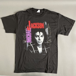 MS1237 80*s VINTAGE Michael Jackson Tour T-shirt BAD TOUR 88 TOKYO,JAPAN L size LARGE 42-44 ( inspection ) Live rare premium 