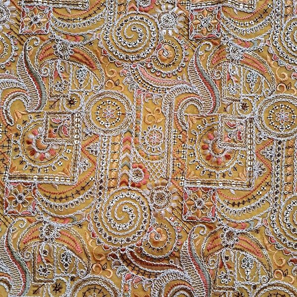 インド刺繍生地 9番 1メートル