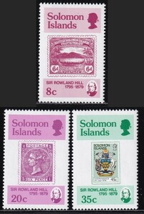 ak1350 Solomon various island 1979 Roland * Hill #393-5