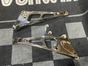 CBX400F CBX550F メッキ　ステッププレート　加工後未使用　希少　レア　CBR400F CB250T GS400 GT380 GSX250E ホーク　バブ　ゴキ　ザリ