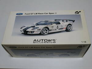 【希少】AUTOart オートアート 1/18 Ford フォード GT LM レースカー スペックII (ホワイト)