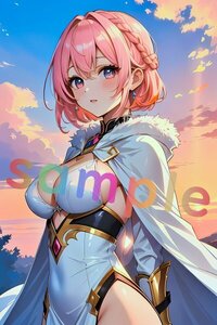 【現品限り 高画質 A4 ポスター】マンガ イラスト 同人 アニメ ゲーム アート コスプレ 巨乳 戦士 戦乙女 下着 可愛い 美人 美少女 0607165