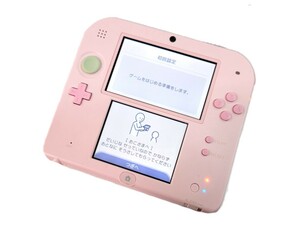 [ electrification verification settled / touch pen lack of ] nintendo 2DS body only FTR-001 game machine toy Nintendo pink (48737I2)