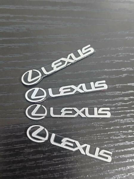 ネコポス送料無料 LEXUS ミニエンブレム　4枚セット LS LX LC GS ES IS RX RC NX UX CTレクサス