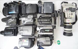 Z19E ビデオ カメラ ムービー シャープ EL320 HL3 HL1 SONY DCR-TRV310 CCD- TRV 101 91 ナイトショット CANON LX-1 大量 １２台 ジャンク