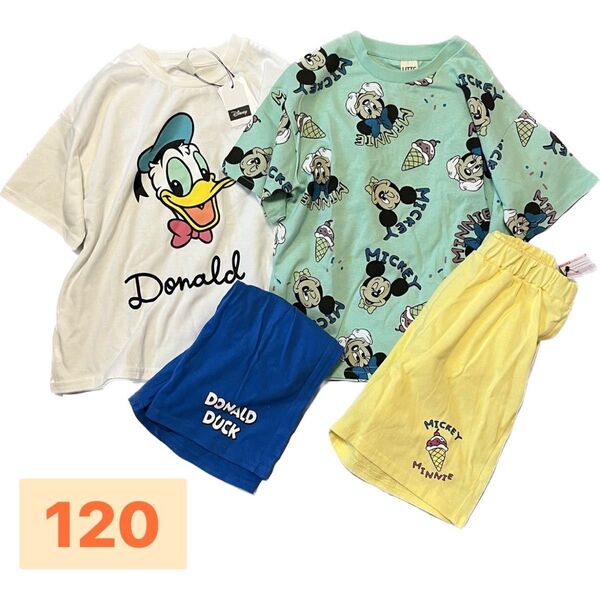 120 セットアップ ドナルド ディズニー littc アイス しまむら