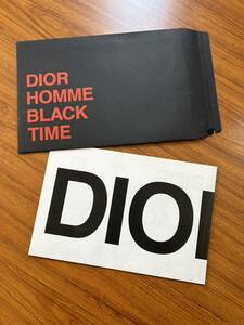  Dior Homme черный время каталог маленький брошюра подлинная вещь si полный rouge CD084840R001 DIOR HOMME BLACK TIMEsi полный rouge хронограф 