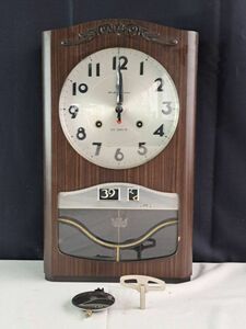 アンティーク レトロ ボンボン時計 柱時計 アイチン時計 ジャンク