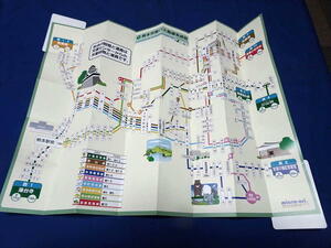 K323 平成23年度版熊本市営バス路線図(ミウラ折)市電路線図有(H23)