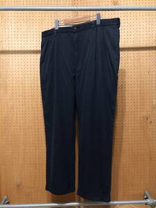 古着 90年代 90s ポロ バイ ラルフローレン HAMMOND PANT 無地 ポロチノ チノ パンツ ワイド ネイビー 紺 メンズ W43 W42 3XL 大きいサイズ