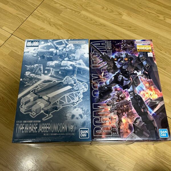 ＲＥ/100 1/100 ８９式ベース・ジャバー（ユニコーンVer.) & MG ジェスタ　二点セット