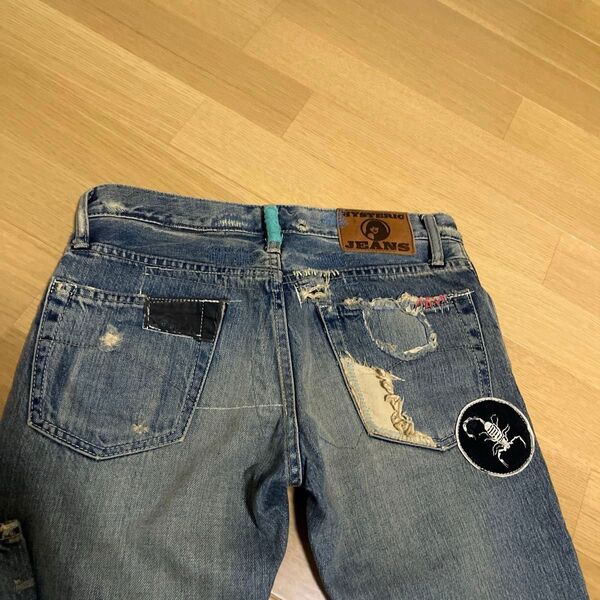 ヒステリックグラマー hystericglamour 渋谷限定 ダメージ加工 デニム XS