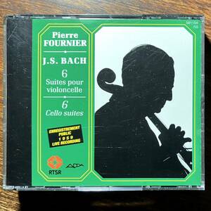 【美品・ADDA】フルニエ / J.S.バッハ：無伴奏チェロ組曲（全曲） FOURNIER / J.S.BACH: 6 SUITES POUR VIOLONCELLE ゴールドCD