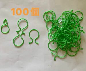 野菜クリップ つる野菜用ガーデンクリップ 100個　(中サイズ)