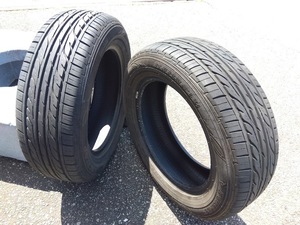 ダンロップ 205/60R16【富山】EC202 エナセーブ 中古２本 2021年 16インチ 205/60/16 夏 205/60-16 プリウスα サイ ジューク アクセラ