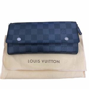 【7253】1円〜 LOUIS VUITTON ルイヴィトン ダミエグラフィット ポルトフォイユ ロン モデュラブル 長財布 ポーチ N63084 中古 現状品