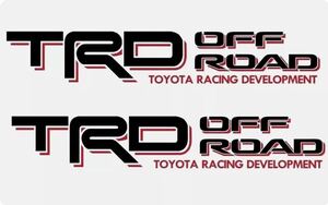 送料無料　新品　トヨタ タコマ タンドラ用 TRD オフロード デカール 2 枚セット　ステッカー トラック ベッドサイド　（管理番号A154）
