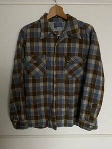 70s ヴィンテージ ペンドルトン PENDLETON ボードシャツ ウール シャツ XL USA製 配色◎