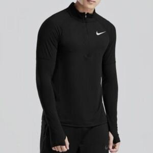  Nike XL dry Fit Element long sleeve running half Zip top long sleeve black 