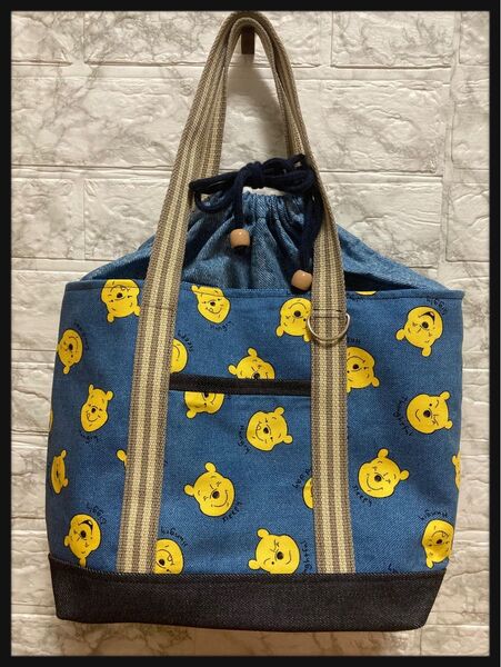 ハンドメイド★巾着トートバッグ