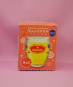 【新品未使用品】サントリー オランジーナオリジナルチェンジグラス（Red)