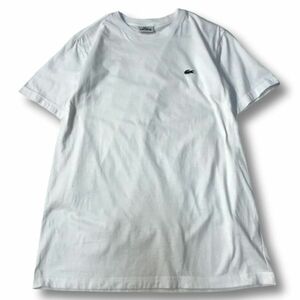 《良品◎》LACOSTE ラコステ★ワンポイント*日本製*半袖Tシャツ*カットソー*ホワイト*サイズ3(MS3056)◆YP