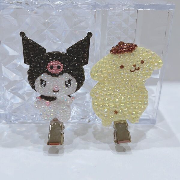 前髪クリップ ヘアクリップ クロミ ポムポムプリン サンリオ