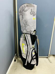 ! NIKE Nike caddy bag Golf bag with a hood . duck camouflage fluorescence GOLF Golf 