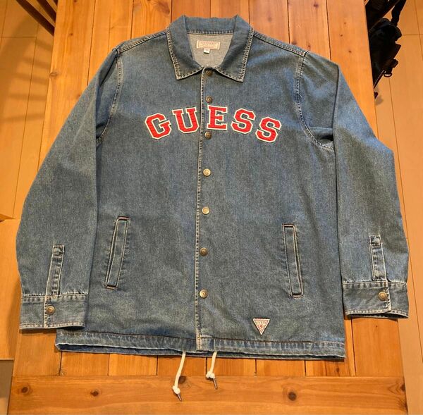 GUESS Originals アーチロゴ デニム コーチジャケット サイズL