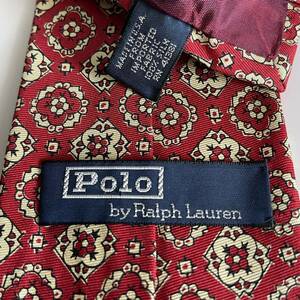 POLO by RALPH LAUREN( Polo bai Ralph Lauren ) red four . leaf necktie 