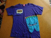 T-shits Tシャツ no92 ALSTYLE FRABOOM ONLINE CHILDREN'S MUSEUM 紫　DENTIST歯医者 米軍基地上着 古着　used AIRFORCE_画像1