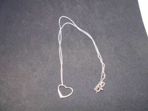 necklace Jewelly2017NO.3 シルバー925 ハートネックレス　25cm 1.7x1.5x0.15(ヘッド) 3g