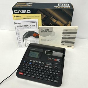 1 jpy ~/CASIO/ Casio /NAME LAND/BiZ/LABEL WRITER/KL-M20/ box * accessory attaching / electrification verification settled / Junk /K099