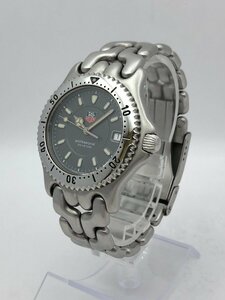 1 jpy ~/TAG HEUER/ TAG Heuer /professional/ Professional /WG1113/ 3 hands / Date / round /200M/ quartz / men's wristwatch / Junk /T211