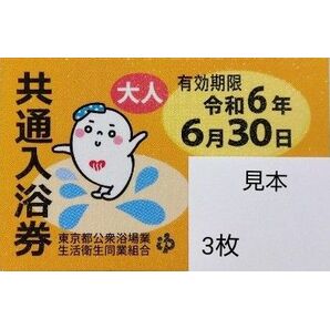 共通入浴券　銭湯　風呂　東京都公衆浴場業生活衛生同業組合　回数券