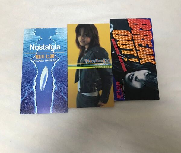 中古CD 平成レトロ 相川七瀬 8センチ シングル 3枚 彼女と私の事情 BREAK OUT! Nostalgia 視聴確認済み