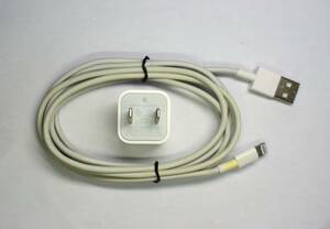 Apple оригинальный iPhone маленький размер легкий источник питания адаптер Model A1385& подсветка кабель 2m имеется 