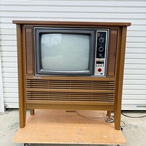 【昭和レトロ 】ナショナル カラーテレビ TH20-A8WR パナカラー AC100V 178W 動作未確認 ジャンク レトロ TV アンティーク 中古品 現状品